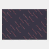 Funny Buzz auf Rock Alberner Spaß Schwarzer Weihna Geschenkpapier Set (Vorderseite 2)