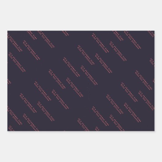 Funny Buzz auf Rock Alberner Spaß Schwarzer Weihna Geschenkpapier Set (Vorderseite 2)