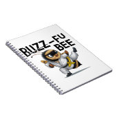 Funny Buzz-Fu Bee Martial Arts Notizblock (Rechte Seite)