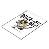 Funny Buzz-Fu Bee Martial Arts Notizblock (Linke Seite)