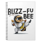 Funny Buzz-Fu Bee Martial Arts Notizblock (Vorderseite)
