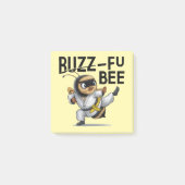 Funny Buzz-Fu Bee Martial Arts Post-it Notes Klebezettel (Vorderseite)