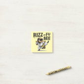 Funny Buzz-Fu Bee Martial Arts Post-it Notes Klebezettel (Auf Schreibtisch)