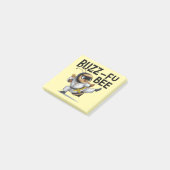 Funny Buzz-Fu Bee Martial Arts Post-it Notes Klebezettel (angewinkelt)