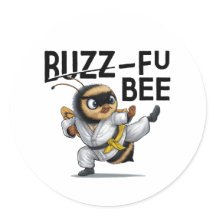 Funny Buzz-Fu Bee Martial Arts