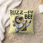 Funny Buzz-Fu Bee Martial Arts Throw Kissen (Decke)