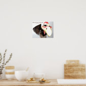 Funny Buzzard Bird "Was schaust du dir an?" Poster (Küche)