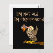 Funny Buzzard sagt, ich bin nicht alt, ich bin erf Postkarte (Vorne/Hinten)