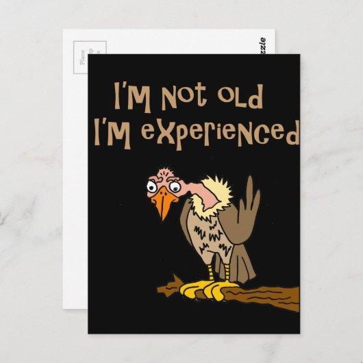 Funny Buzzard sagt, ich bin nicht alt, ich bin erf Postkarte (Vorne/Hinten)