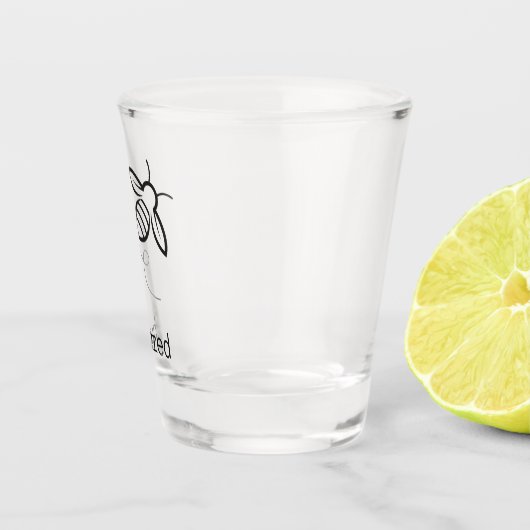 Funny Buzzed Bumble Bee Schnapsglas (Rechts)