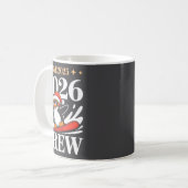 Funny Bye 2025 2026 Crew New Year Friends Squad Kaffeetasse (Vorderseite Links)