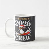 Funny Bye 2025 2026 Crew New Year Friends Squad Kaffeetasse (Links)