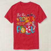 Funny Bye School Hello Summer With Sunglasses And T-Shirt (Design vorne)