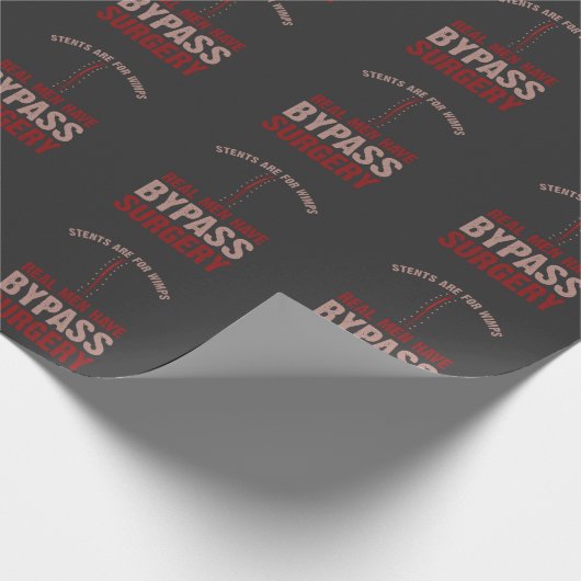 Funny Bypass Open Heart Operation Erholung Geschen Geschenkpapier (Ecke)