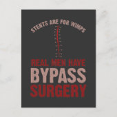 Funny Bypass Open Heart Operation Erholung Geschen Postkarte (Vorderseite)