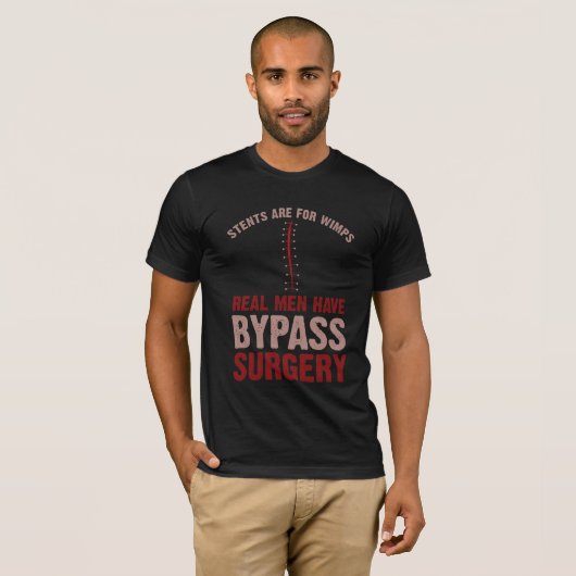 Funny Bypass Open Heart Operation Erholung Geschen T-Shirt (Vorne ganz)