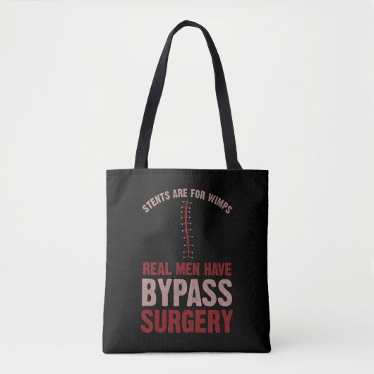 Funny Bypass Open Heart Operation Erholung Geschen Tasche (Vorderseite)