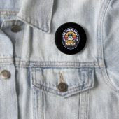 Funny Byrn Hunt - Niedliche Ratte mit Sungles auf Button (Beispiel)