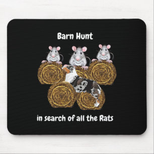 Funny Byrn Jagd - auf der Suche nach Ratten mit bl Mousepad