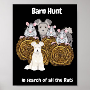 Funny Byrn Jagd - auf der Suche nach Ratten mit ei Poster