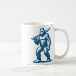 Funny Bysebyll Bigfoot Sasquatch Bysebyll Player m Kaffeetasse