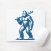 Funny Bysebyll Bigfoot Sasquatch Bysebyll Player m Mousepad (Mit Mouse)