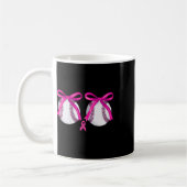Funny Bysebyll Brust Brustkrebs Bewusstsein Coqu Kaffeetasse (Links)