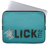 Funny (C)lick Me Ice Breakfast Dark Text Laptopschutzhülle (Vorderseite)