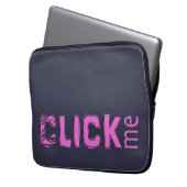 Funny (C)lick Me Ice Breakfast Pink Laptopschutzhülle (Vorderseite Links)