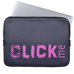 Funny (C)lick Me Ice Breakfast Pink Laptopschutzhülle