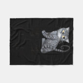 Funny Ca_ Sarcastic Cat Did I Scratched Anyone Tod Fleecedecke (Vorderseite (Horizontal))