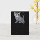 Funny Ca_ Sarcastic Cat Did I Scratched Anyone Tod Karte (Gelbe Blume)