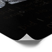 Funny Ca_ Sarcastic Cat Did I Scratched Anyone Tod Poster (Ecke)