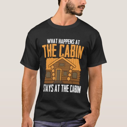 Funny Cabin Geschenk für Männer Frauen Cooler Camp T-Shirt (Vorderseite)