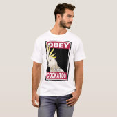 Funny Cacatua Cockatoo - Vogelkunst T-Shirt (Vorne ganz)
