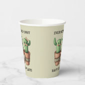 Funny Cacti Everybody's Crazy 'Bout Sharp ... Pappbecher (Links)