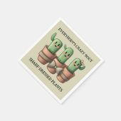 Funny Cacti Everybody's Crazy 'Bout Sharp ... Serviette (Ecke)