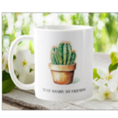Funny Cactus Bleibe Sharp Garden House Pflanze Pot Kaffeetasse