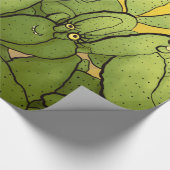 Funny Cactus Character Niedlich sukkulent Characte Geschenkpapier (Ecke)