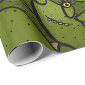 Funny Cactus Character Niedlich sukkulent Characte Geschenkpapier (Rolleneckpunkt)