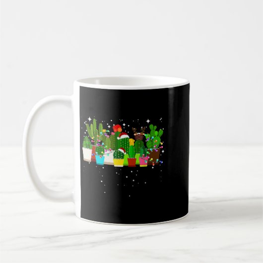 Funny Cactus Christmas Tree  Kaffeetasse (Links)