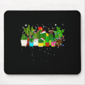 Funny Cactus Christmas Tree Mousepad (Vorne)