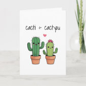 Funny Cactus Greeting Card Karte (Vorderseite)