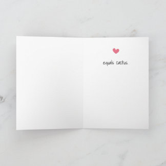 Funny Cactus Greeting Card Karte