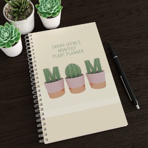 Funny Cactus Houseplant Indoor Gardener Planer
