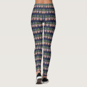 Funny Cactus Mama Pattern Garening Leggings (Rückseite)