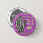 Funny Cactus Pflanze Handgezeichnete Illustration Button (Vorne & Hinten)