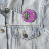 Funny Cactus Pflanze Handgezeichnete Illustration Button (Beispiel)