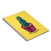 Funny Cactus Pot Trippy Psychedelic Prickly Hugs Notizblock (Rechte Seite)