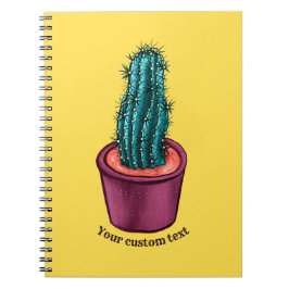 Funny Cactus Pot Trippy Psychedelic Prickly Hugs Notizblock